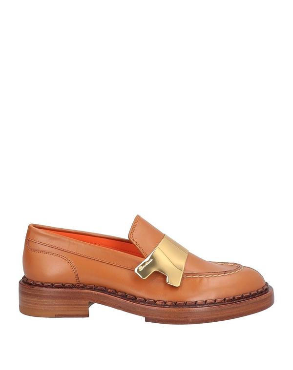 サントーニ レディース シューズ スリッポン・ローファー SANTONI モカシン Tan タン