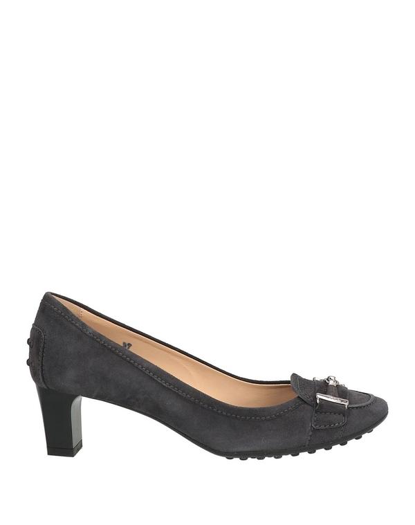トッズ レディース シューズ スリッポン・ローファー TOD\u0027S モカシン Charcoal 暗灰色