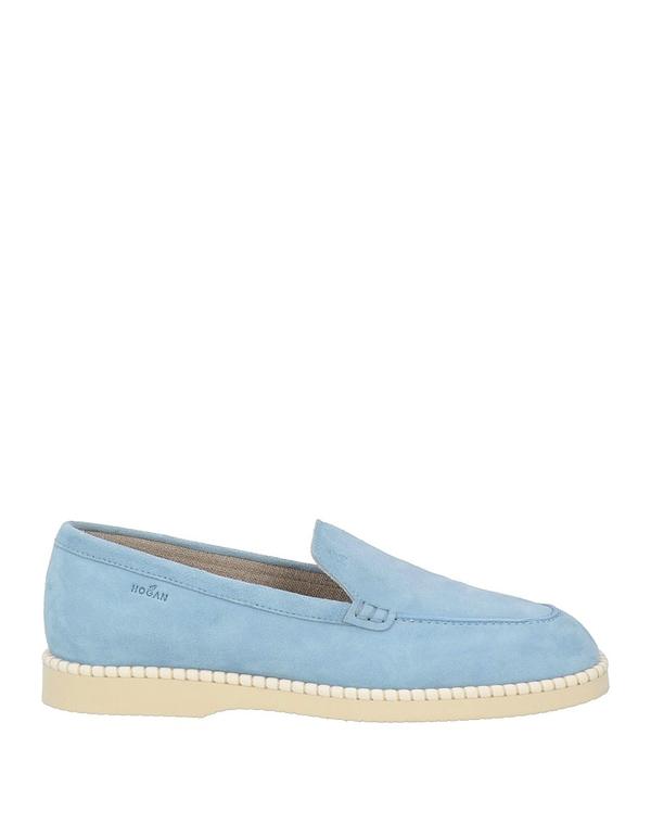 ホー火器 レディース シューズ スリッポン・ローファー HOGAN モカシン Sky Blue 青碧