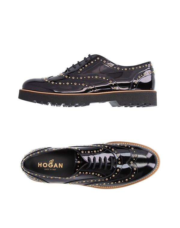 ホーガン レディース シューズ パンプス HOGAN レースアップシューズ Black ブラック