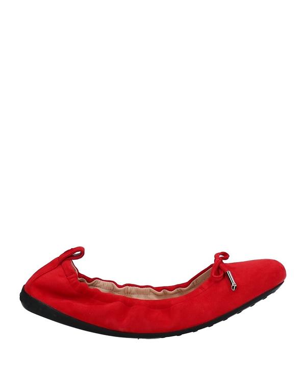 【貨物輸送無料】 トッズ レディース パンプス シューズ 女性バレエダンサー Tomato Red