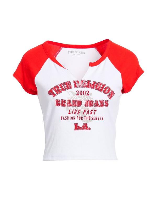 トゥルーレリジョン レディース トップス Tシャツ TRUE RELIGION Ｔシャツ White ホワイト 13,980円