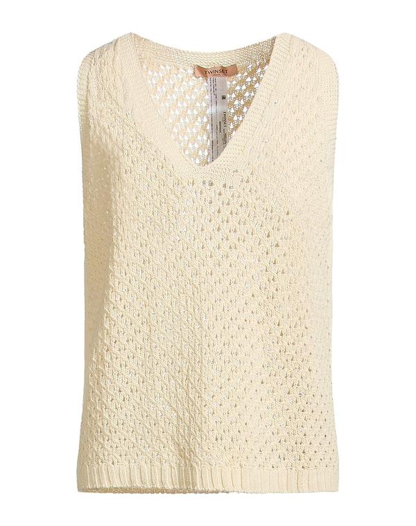 ツインセット レディース ニット プルオーバー TWINSET ニットベスト Beige ベージュ