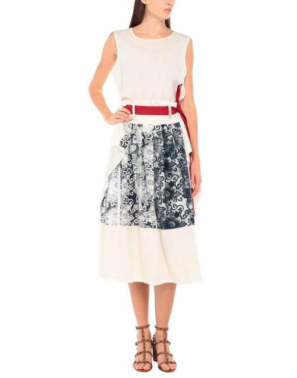 ハイ スカート ボトムス レディース Midi Skirts White ボトムス