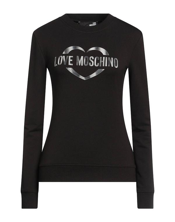 ラブ モスキーノ レディース アウター パーカー・スウェット LOVE MOSCHINO スウェット Black ブラック
