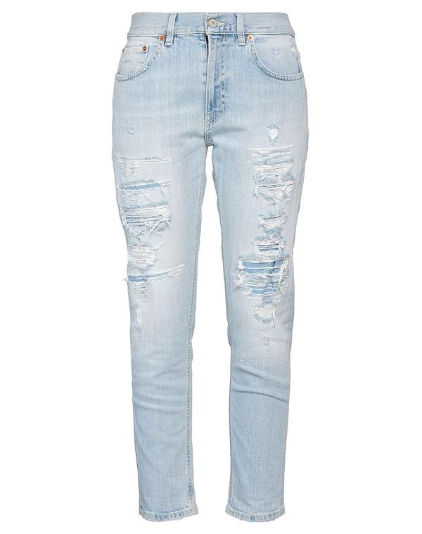 ドンダップ レディース ボトムス デニムパンツ DONDUP バギー Blue ブルー