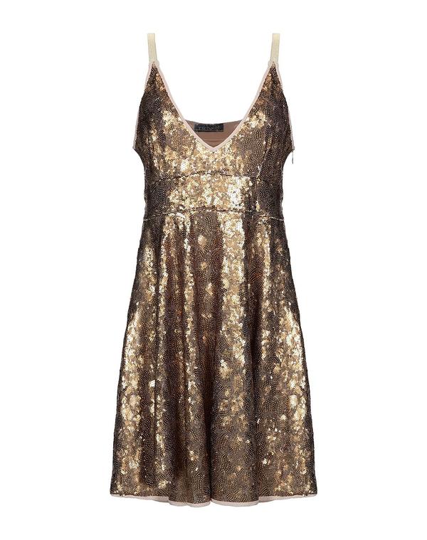 ツインセット レディース トップス ワンピース TWINSET ミニワンピース・ドレス Gold ゴールド