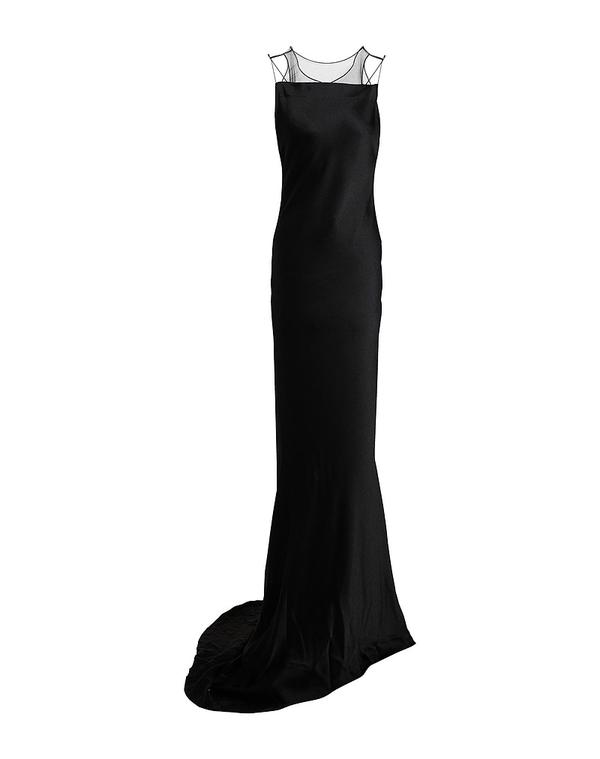 マルタンマルジェラ レディース トップス ワンピース MAISON MARGIELA ロングワンピース・ドレス Black ブラック
