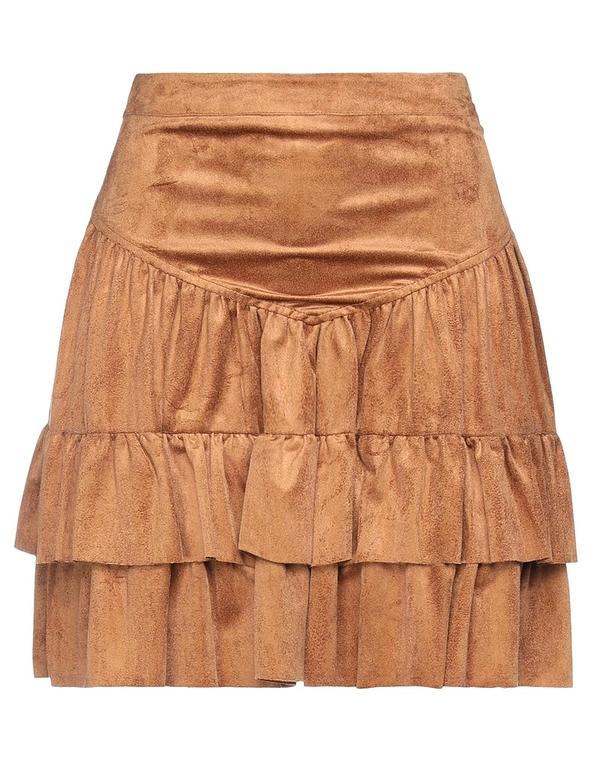 マニラグレース レディース ボトムスカート MANILA GRACE ミニスカート Camel キャメル
