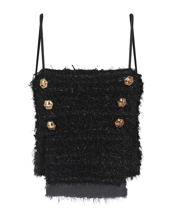 バルマン レディース トップス シャツ BALMAIN トップス Black ブラック