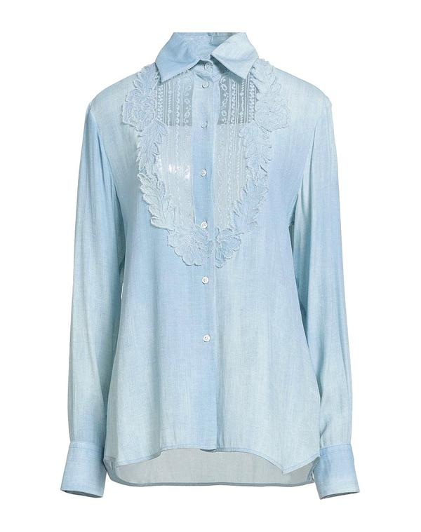 エルマンノ シェルヴィーノ レディース トップス シャツ ERMANNO SCERVINO シャツ Sky Blue ブルー