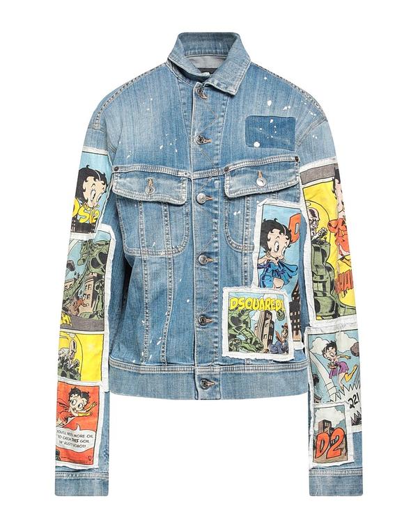 ディースクエアード レディース アウター ジャケット・ブルゾン DSQUARED2 デニムブルゾン Blue ブルー