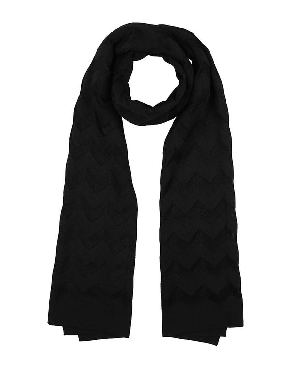 ミッソーニ レディース 付属物 えり巻き・袈裟・えり巻き MISSONI えり巻き＆えり巻き Black 黒いこと