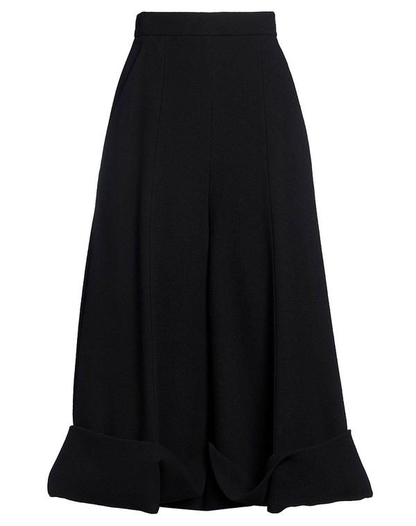 バルマン レディース ボトムス 心地好いズボン下 広広としたズボン下 BALMAIN Black 黒いこと