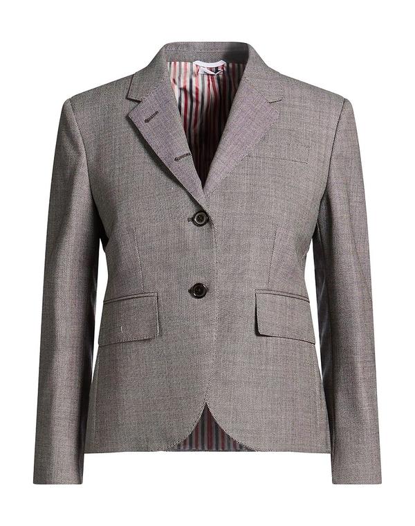 トム赤銅色 レディース アウター 上衣・上衣 テーラードジャケット THOM BROWNE Gray 薄墨色 コート・ジャケット-レディースファッション