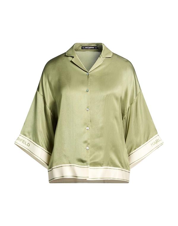 【送料無料】 カール ラガーフェルド レディース シャツ トップス シャツ Sage Green