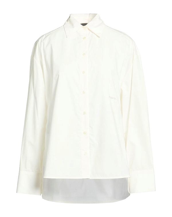 【送料無料】 ピンコ レディース シャツ トップス 無地シャツ＆ブラウス Off White