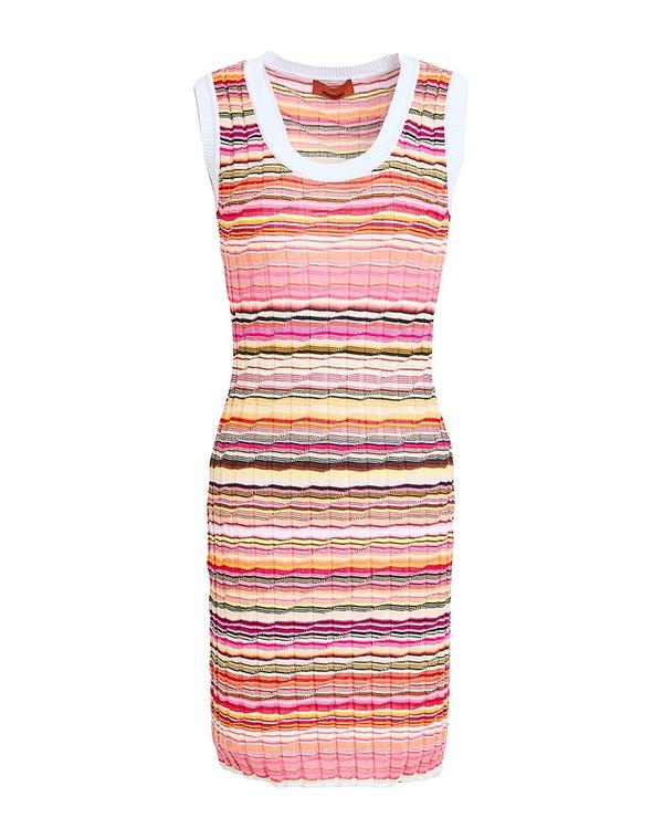 ミッソーニ レディース トップス 衣裳 熱電子管御召しもの MISSONI Pink さくら色