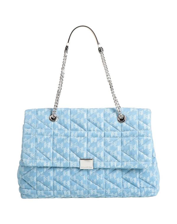長い巻き毛 ラガーフェルド レディース 御徒面子 KARLAGERFELD Light Blue 青色 バッグ・小物・ブランド雑貨-レディースバッグ