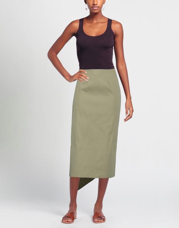 ロシャス レディース スカート ボトムス Midi Skirt Military Green ボトムス | minsk2019.by