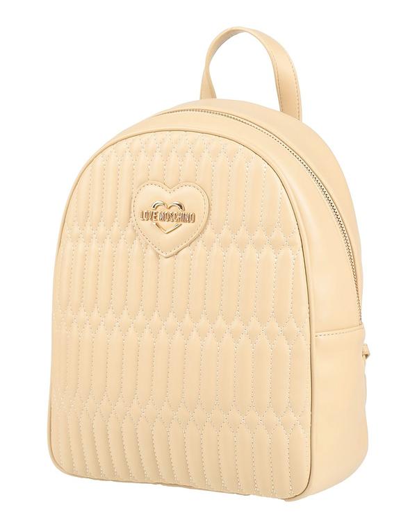 優しいこと モスキーノ レディース 御徒面子 うしろ側容器に並べる・背嚢 LOVE MOSCHINOff White 象牙色