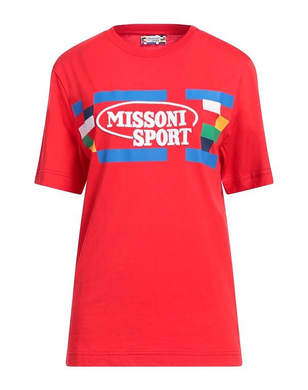 ミッソーニ レディース トップス Tシャツ MISSONI Red レッド