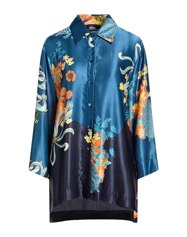 【送料無料】 ベリーニ レディース シャツ トップス フローラル柄シャツ＆ブラウス Deep Teal