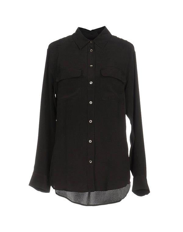 エキプモン レディース トップス シャツ EQUIPMENT & Black ブラック｜ReVida 店
