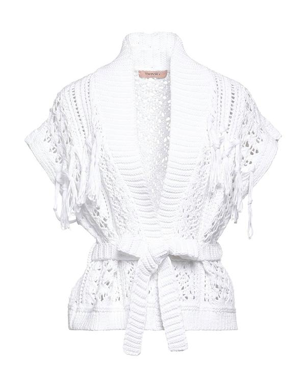 ツイン仕掛ける レディース アウター ジレー TWINSET White 白いこと