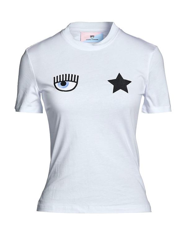 【送料無料】 シアラフェラーニ レディース Tシャツ トップス Ｔシャツ White