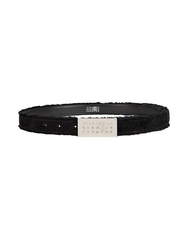 マルタンマルジェラ レディース 佩び物 胴締め MM6 MAISON MARGIELA Black 黒いこと