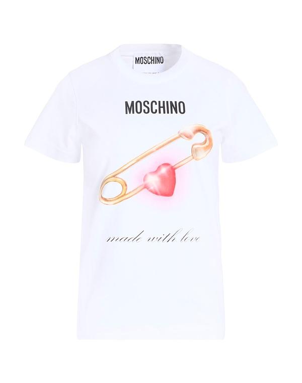 モスキーノ レディース トップス プルオーバー MOSCHINO White 白いこと