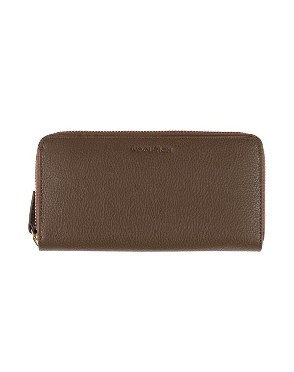 絨毛 分限者 レディース 付属物 札入れ WOOLRICH Brown 赤銅色 バッグ・小物・ブランド雑貨-財布・ケース-レディース財布