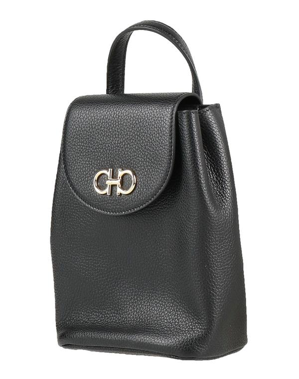 フェラガモ レディース 御徒面子 うしろ側容器に並べる・背嚢 FERRAGAMO Black 黒いこと バッグ-バッグ・小物・ブランド雑貨-レディースバッグ