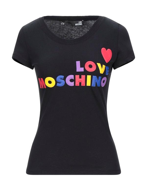 優しいこと モスキーノ レディース トップス プルオーバー LOVE MOSCHINO Black 黒いこと