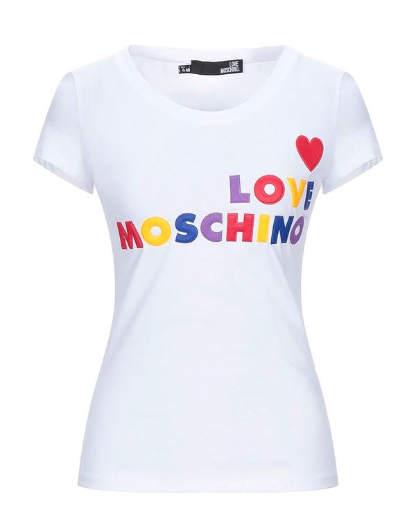 優しいこと モスキーノ レディース トップス プルオーバー LOVE MOSCHINO White 白いこと
