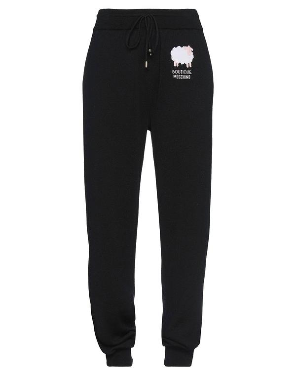 ブティックモスキーノ レディース ボトムス 心地好いズボン下 BOUTIQUE MOSCHINO Black 黒いこと