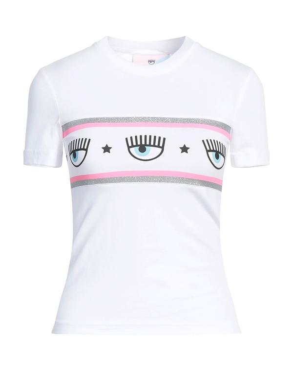 【送料無料】 シアラフェラーニ レディース Tシャツ トップス Ｔシャツ White