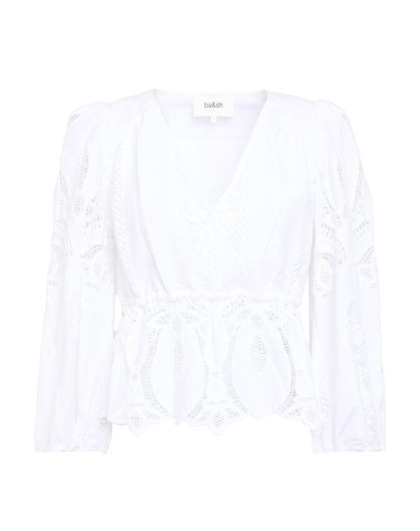 バッシュ レディース トップス プルオーバー BA\u0026SH White 白いこと