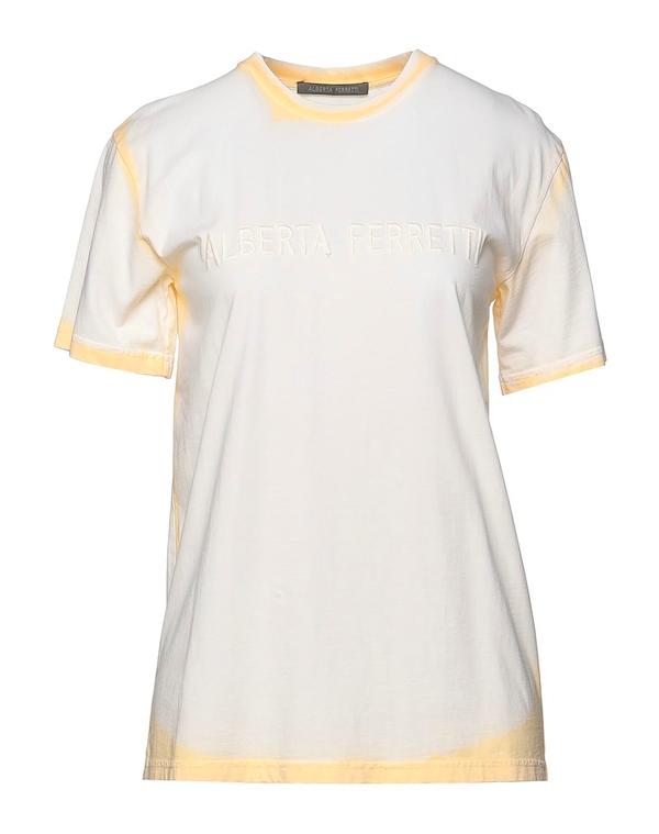 【送料無料】 アルベルタ フェレッティ レディース Tシャツ トップス Ｔシャツ Pastel Yellow