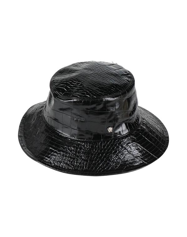 ヴェルサーチ レディース 付属物 鳥打ち帽 VERSACE Black 黒いこと
