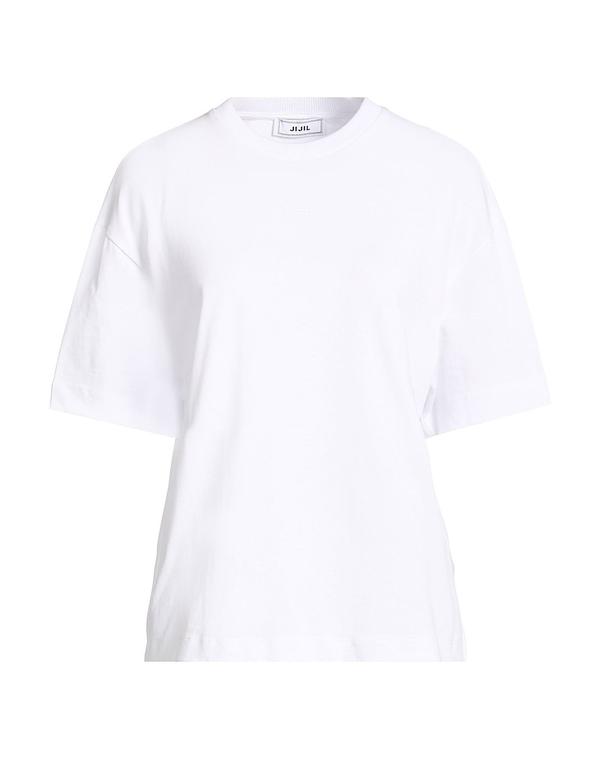 【送料無料】 ジジル レディース Tシャツ トップス ベーシックTシャツ White
