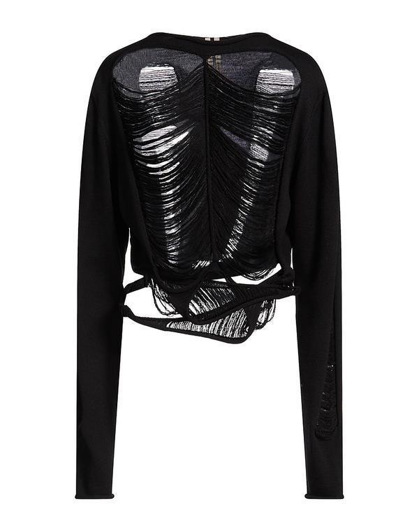 リックオウエンス レディース トップス ティーシャツ ティーシャツ RICK OWENS Black 黒いこと トップス-シャツ・ブラウス