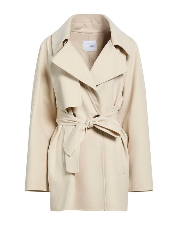マロ レディース アウター 厚地の外套 MALO Beige ベージュ コート・ジャケット-レディースファッション