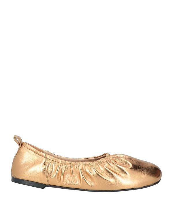 【貨物輸送無料】 マックスアンドコー レディース パンプス シューズ 女性バレエダンサー Gold