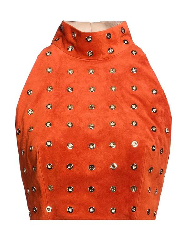 バルマン レディース トップス ティーシャツ BALMAIN Reddish Brown 赤銅色