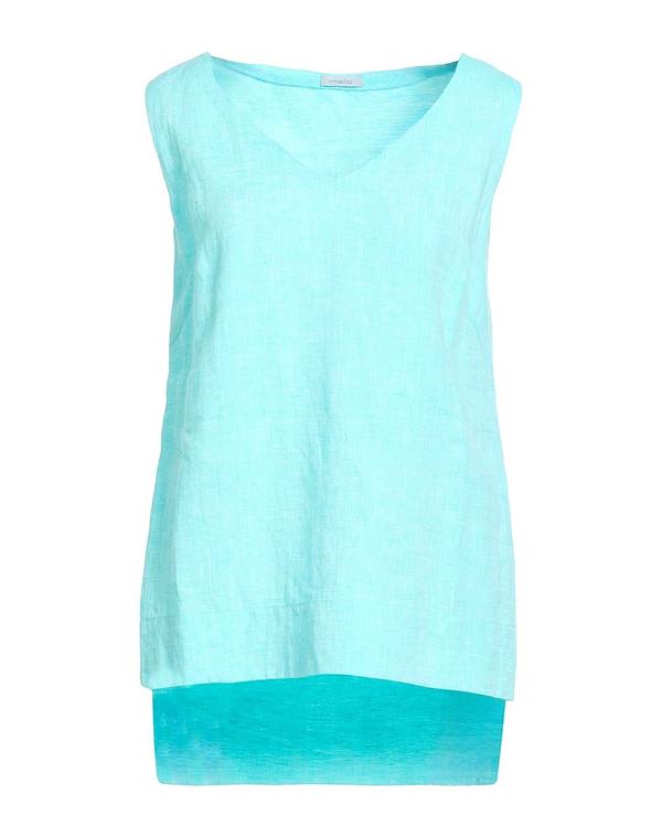 マロ レディース トップス シャツ MALO Turquoise Blue ブルー