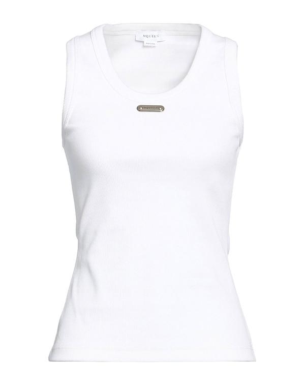 マックイーン レディース トップス シャツ タンクトップ MCQUEEN White ホワイト