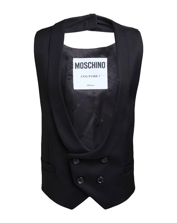 モスキーノ レディース トップス ベスト ジレ MOSCHINO Black ブラック｜ReVida 店