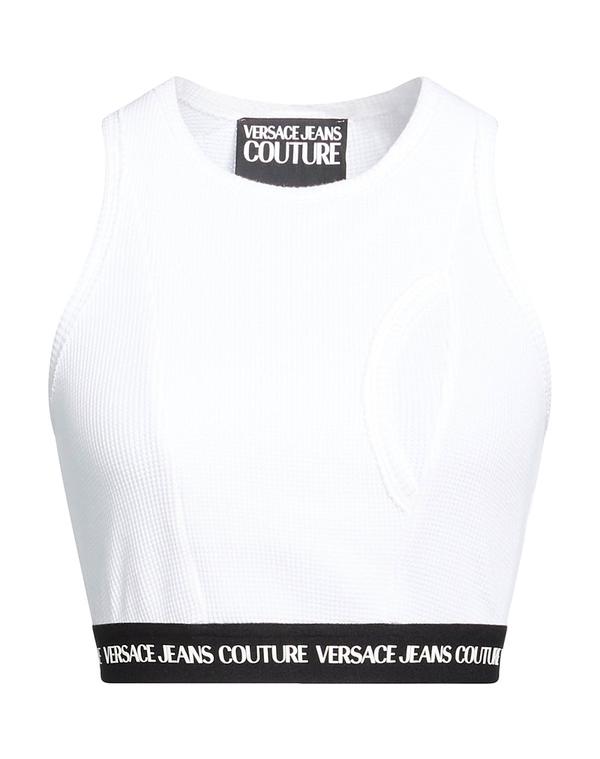 ヴェルサーチ レディース トップス シャツ VERSACE JEANS COUTURE White ホワイト｜ReVida 店